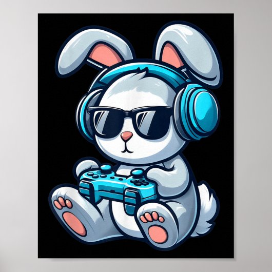 Funny Oaster Day Gamer Sonniger Frühling Ostern Ga Poster (Vorne)