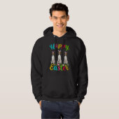 Funny Oaster Egg Bunny English Pointer Dog Happy E Hoodie (Vorne ganz)
