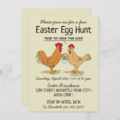 Funny Oaster Egg Einladung (Vorne/Hinten)
