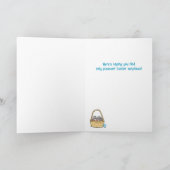 Funny Oaster Egg Hunt Card Feiertagskarte (Innenseite)