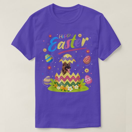 Funny Oaster Egg Lover German Shepherd Happy E T-Shirt (Design vorne)