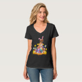 Funny Oaster Egg Rhodesian Ridgeback Dog Osterzeit T-Shirt (Vorderseite Vollansicht)