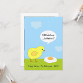 Funny Oaster Family Foto Gruß Karte (Vorderseite/Rückseite Beispiel)