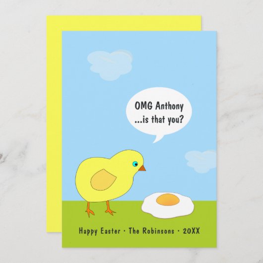 Funny Oaster Gruß Feiertagskarte (Vorne/Hinten)