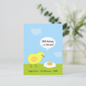 Funny Oaster Gruß Feiertagspostkarte (Stehend Vorderseite)