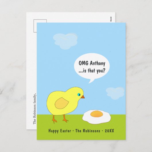 Funny Oaster Gruß Feiertagspostkarte (Vorne/Hinten)