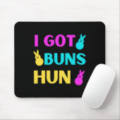 Funny Oaster - Ich Got Buns Marshmallow Candy Bunn Mousepad (Mit Mouse)