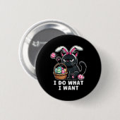 Funny Oaster Katze Ostern Bysket Stuffers Männer F Button (Vorne & Hinten)