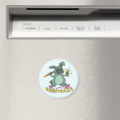 Funny Oaster Niedlich Bunnyzilla Rabbit Cartoon Magnet (In Situ (Geschirrspüler))