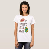 Funny Oaster Niedlich Eggstatic Humorisches Sprich T-Shirt (Vorne ganz)