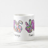 Funny Oaster Peace Graffiti Kaffeetasse (Mittel)