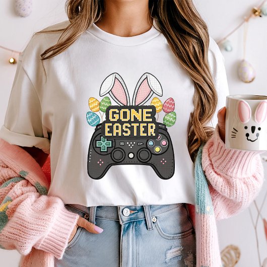Funny Oaster Pixel Art Bunny Controller T-Shirt