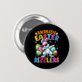 Funny Oaster Shirt - Skibidi Osterfest Bunny Gen A Button (Vorne & Hinten)