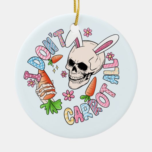 Funny Oaster Skull Keramik Ornament (Vorne)