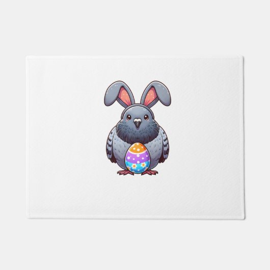 Funny Oaster Taube Lover Eggs Bunny Rabbit Bu Fußmatte (Vorderseite)