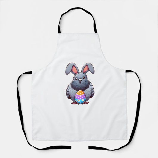 Funny Oaster Taube Lover Eggs Bunny Rabbit Bu Schürze (Vorderseite)