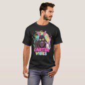 Funny Oaster Vibes Bigfoot Bunny Ears Sasquatch T-Shirt (Vorne ganz)