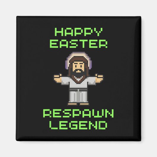 Funny Oaster Video Game Jesus - Respawn Legend - V Magnet (Vorne)