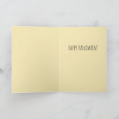 Funny, ob der Schuh Halloween Hexengeiz anpasst Karte (Innenseite)