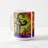 Funny, ob der Schuh Halloween-Hut anpasst Kaffeetasse (Vorderseite Links)