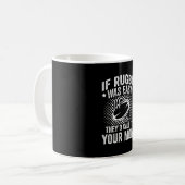 Funny, ob Rugby Easy Rugby Player Kaffeetasse (Vorderseite Links)