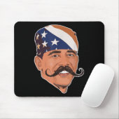 Funny Obama Mustache American Mousepad (Mit Mouse)