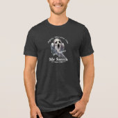 Funny Obsessinsgesegnet Ghost Tri-Blend Shirt (Vorderseite)