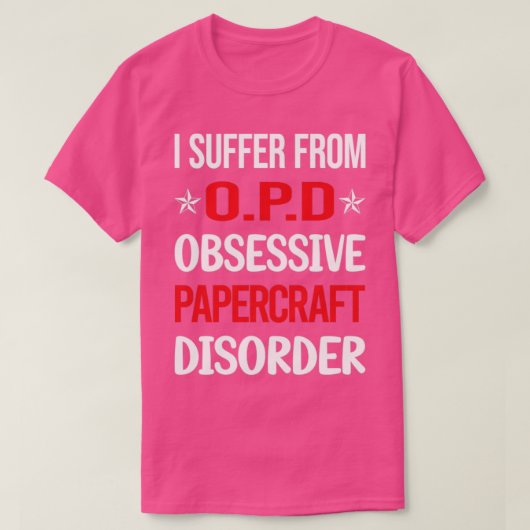 Funny Obsessive 01 Papierfass T-Shirt (Design vorne)