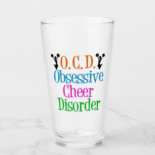 Funny Obsessive Cheer Disease Glas