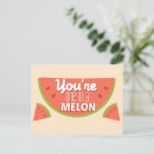 Funny Obstpun Sie sind eins in einer Million (Melo Postkarte (Stehend Vorderseite)