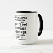 Funny Occupation/Profession Super Cool Developer Tasse (VorderseiteRechts)