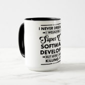 Funny Occupation/Profession Super Cool Developer Tasse (Vorderseite Links)