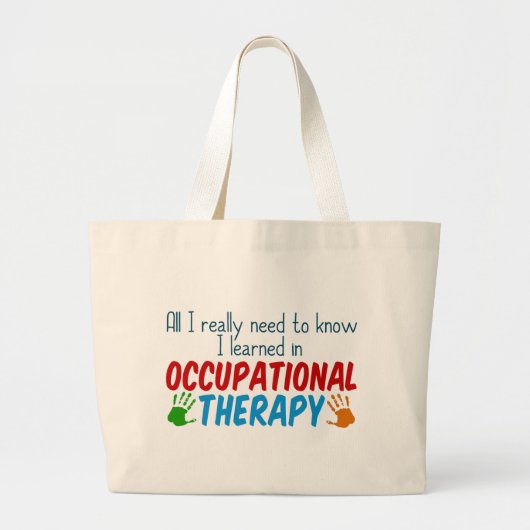 Funny Occupational Therapist Alles was ich brauche Jumbo Stoffbeutel (Vorne)