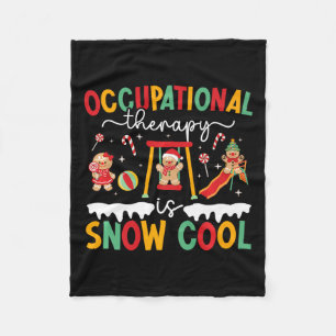 Funny Occupational Therapy Weihnachten Beruf Fleecedecke