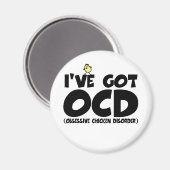 Funny OCD Huhn Magnet (Vorderseite/Rückseite)