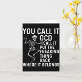Funny Ocd Quote Put It Back Where It Belongs Karte (Gelbe Blume)