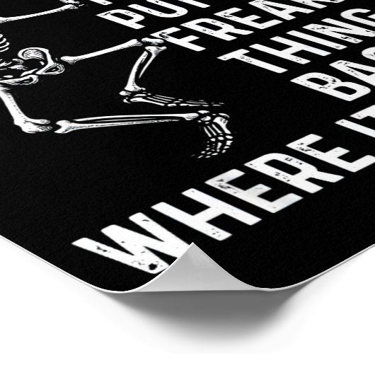 Funny Ocd Quote Put It Back Where It Belongs Poster (Ecke)