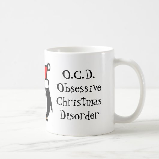 Funny OCD zwanghafte Weihnachtsstörung Kaffee Tass Kaffeetasse (Rechts)