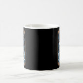 Funny Ocean Orca Whale springen auf einem Tarot Ca Kaffeetasse (Mittel)