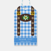 Funny Octoberfest Lederhosen Suspenders Geschenkanhänger (Vorderseite)