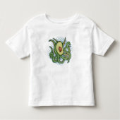 Funny Octopus Avocado Kleinkind T-shirt (Vorderseite)