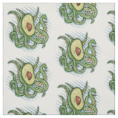 Funny Octopus Avocado Stoff (Muster)