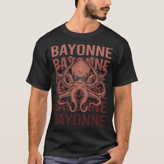Funny Octopus Bayonne T-Shirt (Vorderseite)
