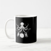 Funny Octopus Drummer Drums Drumming Music Lover Kaffeetasse (Links)