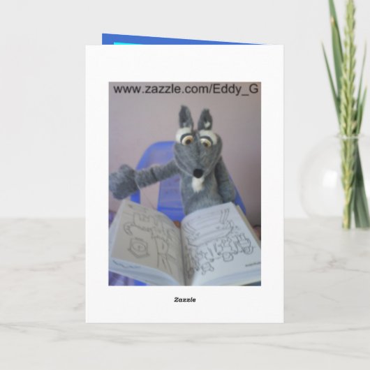 Funny Octopus Geburtstag Karte (Rückseite)