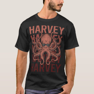 Funny Octopus - Harvey Name T-Shirt