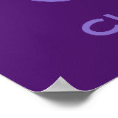 Funny Octopus individuelle Name Poster (Ecke)