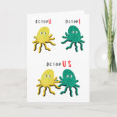 Funny octopus pun Valentinstag Karte (Vorderseite)