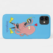 Funny octopus umarmt Taucher Cartoon Spaß Case-Mate iPhone Hülle (Rückseite (Horizontal))