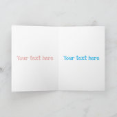 Funny octopus umarmt Taucher Cartoon Spaß Karte (Innenseite)